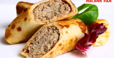 Блинчики с мясом