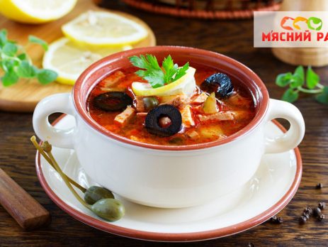 Солянка с колбасой