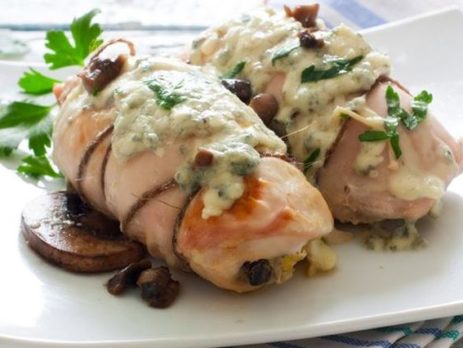 рулетики з курки з грибами